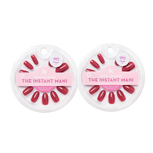2 Pack Olive & June Instant Mani Press-On Fake Nails LD Medium - Picture 1 of 1